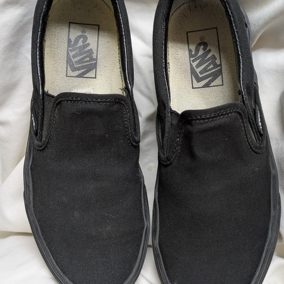 Vans Other - Vans Men's Black Slip-On Canvas Sneakers